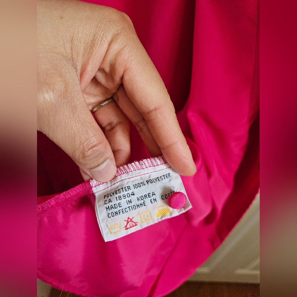 Bright Pink Button-Up Blouse - Picture 15 of 17